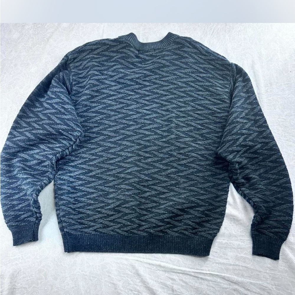 Men's dark gray Patterned Sweater - image 5